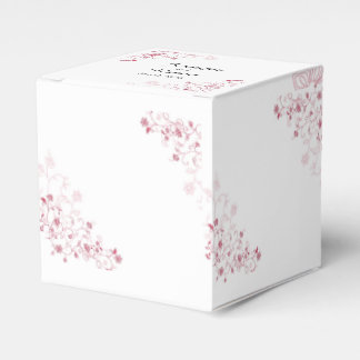 Para Regalos Vinos de flores rosadas Caja de Favor de Boda