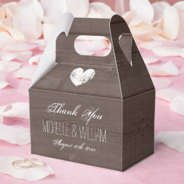 Para Regalos Vintage country moda grano de madera caja de favor