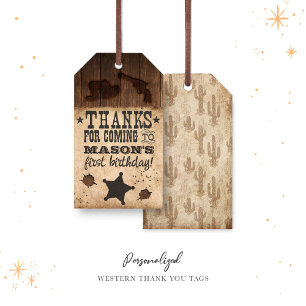 Para Regalos Western Wanted Birthday Gracias Etiquetas