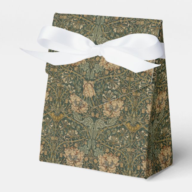 Para Regalos William Morris: Caja Verde de Favor de la Perla de (Front Side)