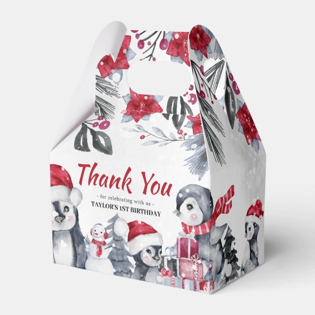 Para Regalos Winter Wonderland Gracias Caja De Favores (Front Side)