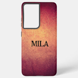 Para Samsung Galaxy S21 Ultra Diseño vintage con tu nombre funda de galaxia sams