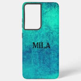 Para Samsung Galaxy S21 Ultra Diseño vintage con tu nombre funda de galaxia sams
