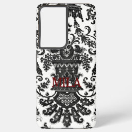Para Samsung Galaxy S21 Ultra Diseño vintage con tu nombre funda de galaxia sams