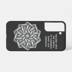 Para Samsung Galaxy S22 Fondos de Oscuridad Funda de teléfono negra y resi