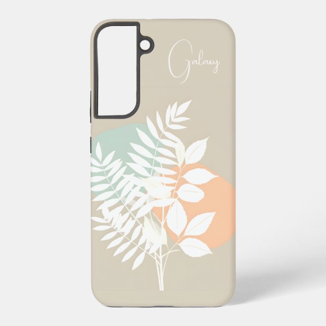 Para Samsung Galaxy Funda de galaxia botánica Zen (Reverso )