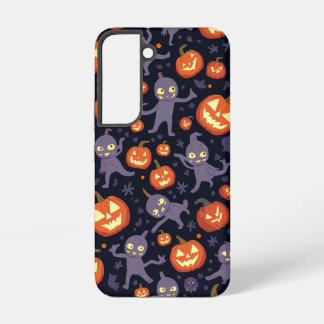 Para Samsung Galaxy S22 Funda de galaxia de patrón de Halloween