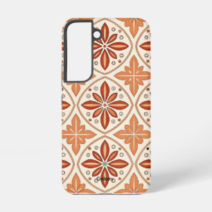 Funda Para Samsung Galaxy S22 Funda de la Galaxia S22 con mosaico floral mediter