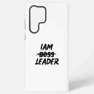 Para Samsung Galaxy S22 Ultra Funda de personalización de color "Iam Leader no j