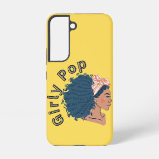 Para Samsung Galaxy S22 Funda de teléfono amarilla pop femenina