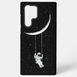 Para Samsung Galaxy S22 Ultra Funda de teléfono «Astronauta de Columpio Lunar» �