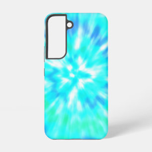 Para Samsung Galaxy S22 Funda de teléfono celular Tie Dye Azul Claro