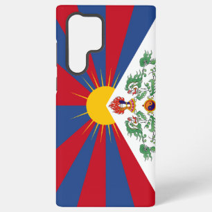 Para Samsung Galaxy S22 Ultra Funda de teléfono con bandera de Tíbet