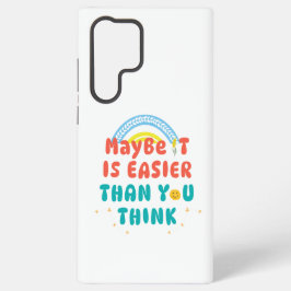 Para Samsung Galaxy S22 Ultra Funda de teléfono con cita retro positiva