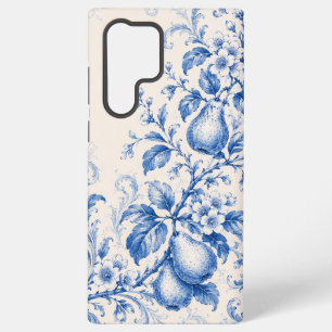 Para Samsung Galaxy S22 Ultra Funda de teléfono con flores de pera en estilo chi