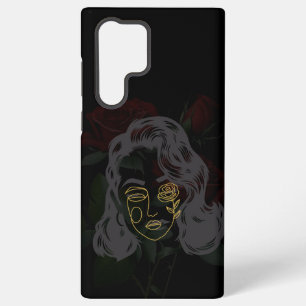 Para Samsung Galaxy S22 Ultra Funda de teléfono con máscara