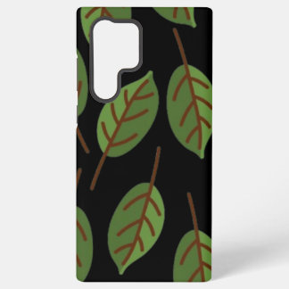 Para Samsung Galaxy S22 Ultra Funda de teléfono con patrón de hojas