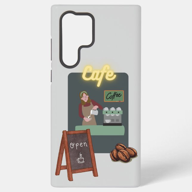 Para Samsung Galaxy Funda de teléfono de café (Reverso )