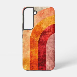 Para Samsung Galaxy S22 Funda de teléfono de curvas rosa polvoriento