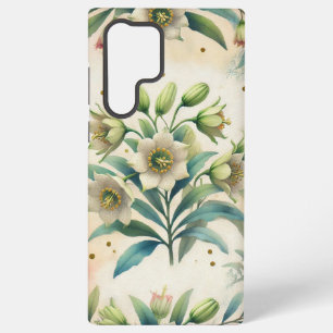 Para Samsung Galaxy S22 Ultra funda de teléfono de flor tropical,