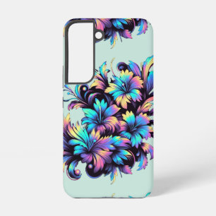 Para Samsung Galaxy S22 Funda de teléfono de flores abstractas coloridas