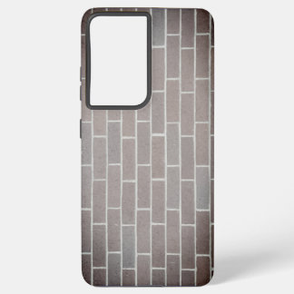 Para Samsung Galaxy S21 Ultra Funda de teléfono de ladrillo marrón oscuro