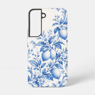 Para Samsung Galaxy S22 Funda de teléfono de toile de limón mediterráneo a