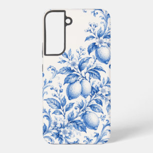 Para Samsung Galaxy S22+ Funda de teléfono de toile de limón mediterráneo a