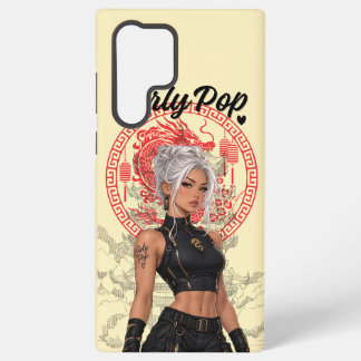 Para Samsung Galaxy S22 Ultra Funda de teléfono Dragón Pop Femenina