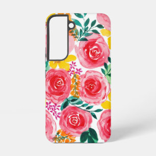 Para Samsung Galaxy S22 Funda de teléfono floral
