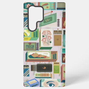 Para Samsung Galaxy S22 Ultra Funda de teléfono Green Matchbox