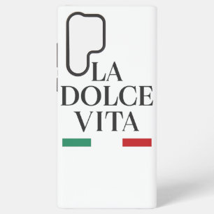 Para Samsung Galaxy S22 Ultra Funda de teléfono italiana La Dolce Vita