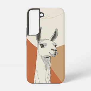 Para Samsung Galaxy S22 Funda de teléfono minimalista de llama curiosa