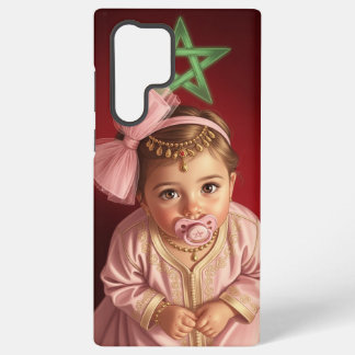 Para Samsung Galaxy S22 Ultra Funda de teléfono personalizada de adorable niña m