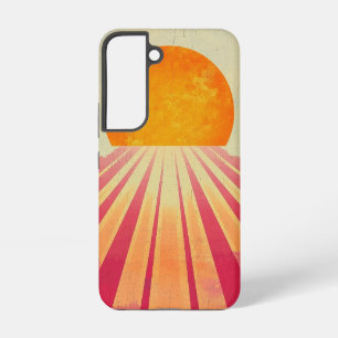 Para Samsung Galaxy S22 Funda de teléfono Pink Horizon Sun
