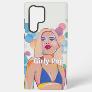 Para Samsung Galaxy S22 Ultra Funda de teléfono pop femenino chica fiestera Sams