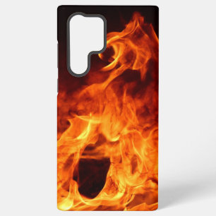 Para Samsung Galaxy S22 Ultra Funda de teléfono Red Flames