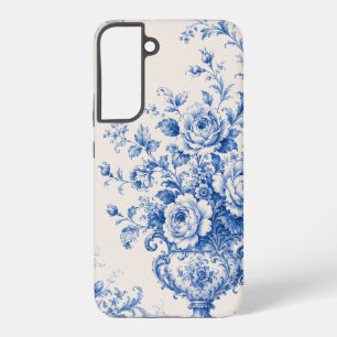 Para Samsung Galaxy S22+ Funda de teléfono Urna Floral Chinoiserie Blanco A