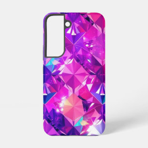 Para Samsung Galaxy S22 Funda móvil de diamante multicolor llamativa