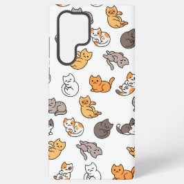Para Samsung Galaxy S22 Ultra Funda S23 con mis adorables gatos 🐾 funda 📱