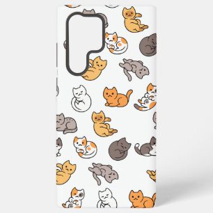 Para Samsung Galaxy S22 Ultra Funda S23 con mis adorables gatos 🐾 funda 📱
