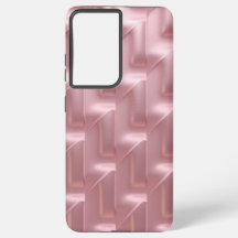 Patrón geométrico rosa elegante Funda de galaxia S