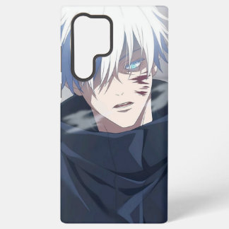 Para Samsung Galaxy S22 Ultra Personaje de Anime Gojo Cabello Blanco Funda Samsu