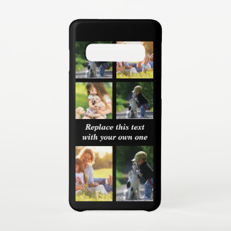 Para Samsung Galaxy S10 Personalizar el collage de fotos y el Funda de tex