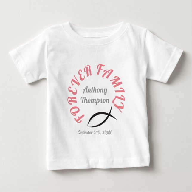 Para siempre camisa cristiana del día de la (Anverso)