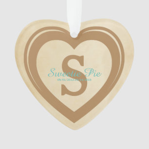 Para siempre en el adorno conmemorativo de mi cora