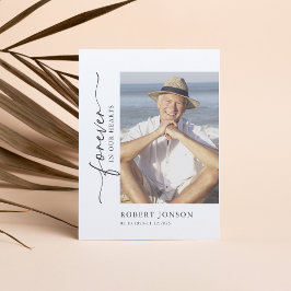 Para siempre en nuestra tarjeta de oración conmemo