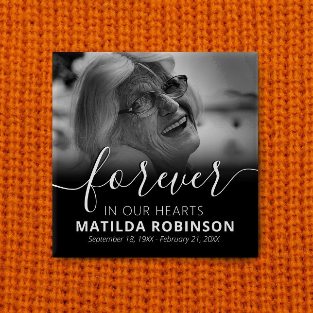 Para siempre en nuestro corazón botón de foto fune (Subido por el creador)