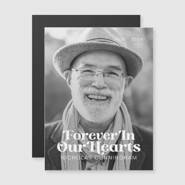 Para Siempre En Nuestro Corazón Elegante Tarjeta M (Anverso/Reverso)