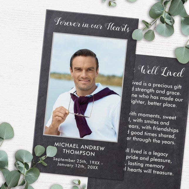 Para Siempre En Nuestro Corazón Funeral Memorial T (Subido por el creador)